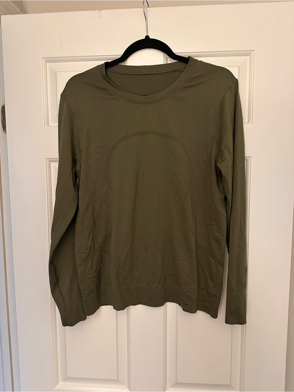 Olive Green Long Sleeve Active Top